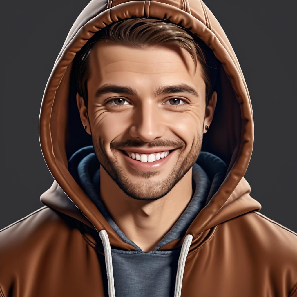 Charming Portrait of a Smiling Man