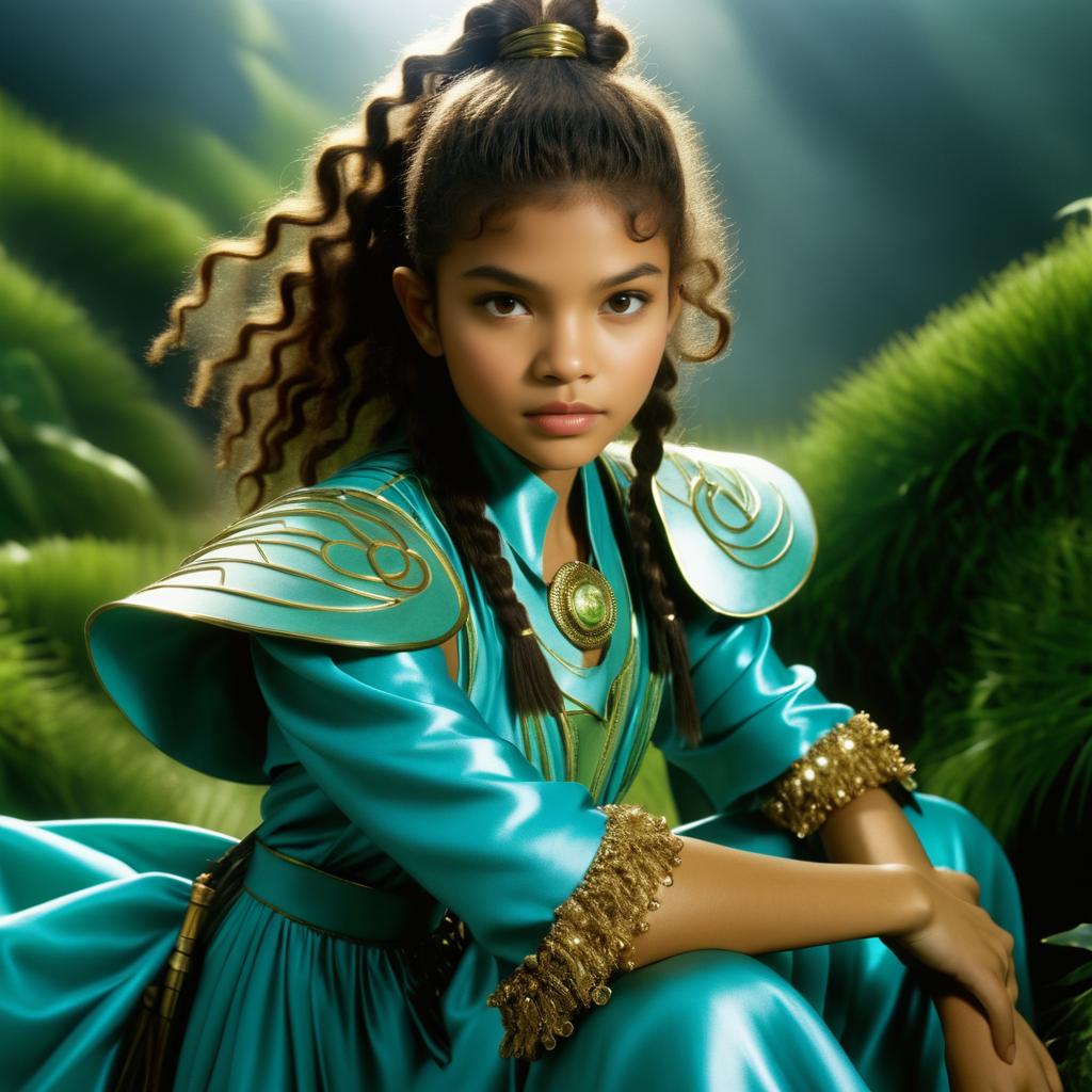 Cinematic Portrait of Zendaya as Hero