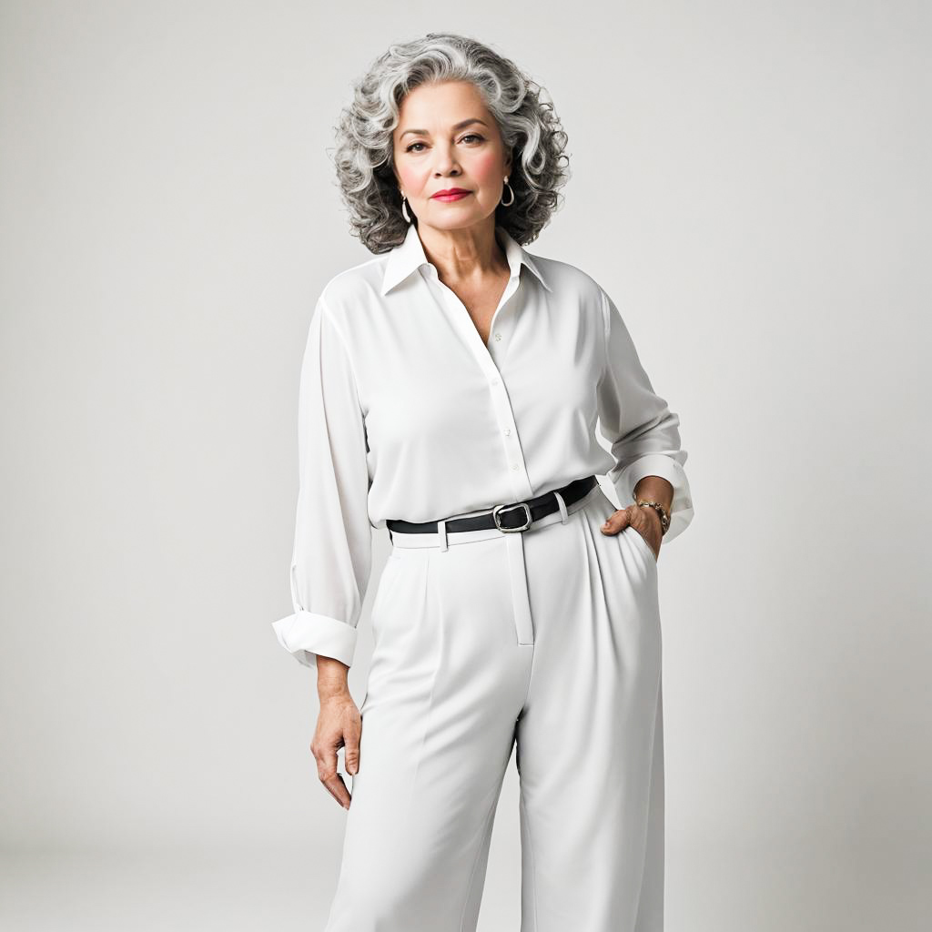 Elegant Photo Shoot of Older Woman