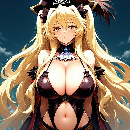 Illustration of Anne bonny (fate), fate (series) in the style of Yoshioka yoshiko