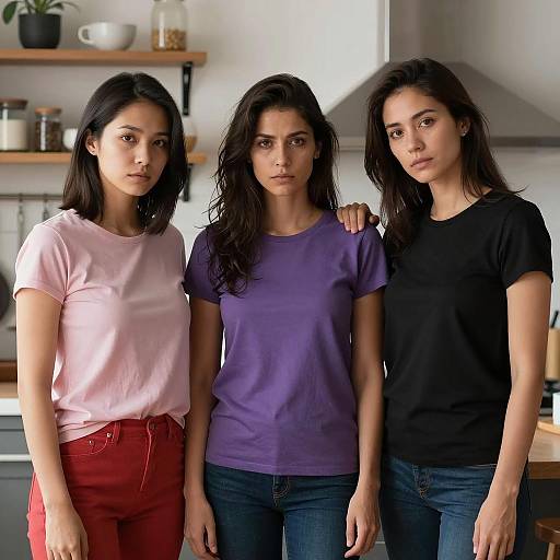 Serious Women in a Cozy Kitchen