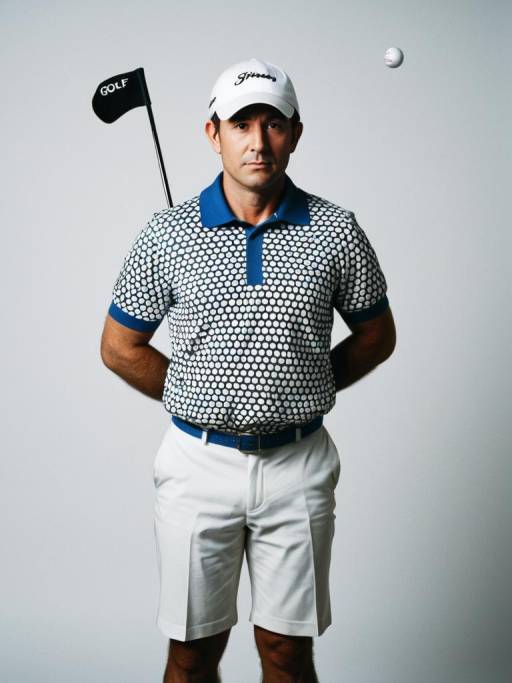 Photorealistic Golf Ball Costume Portrait