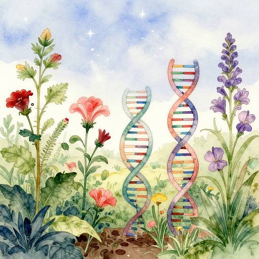 Botanical Evolution in Watercolor Art