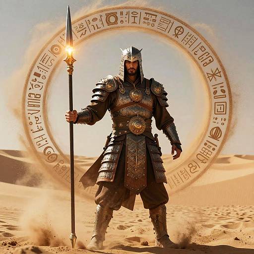 Half-Jackal Warrior in Ornate Armor