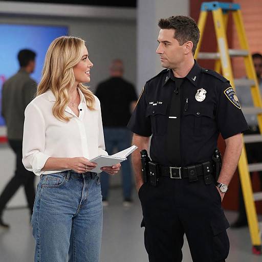 Dynamic TV Studio Interaction Scene