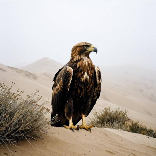 Golden Eagle over Misty Mountain Ridge Golden Eagle over Misty Mountain Ridge