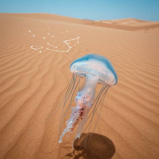 Jellyfish Constellations Over Desert