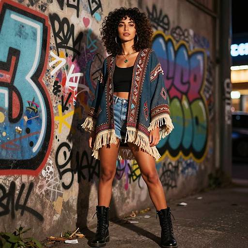 Bohemian Curly Fringe Fashion Editorial