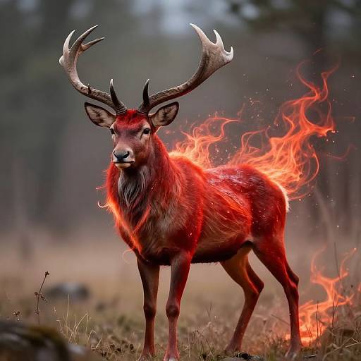 Electrifying Red Stag Symbolism