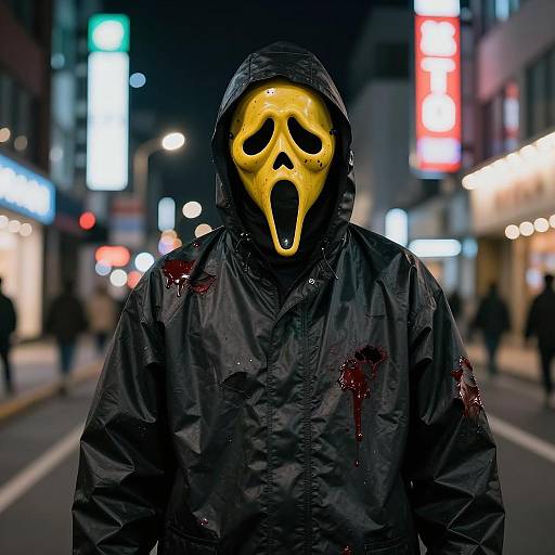 Urban Night Terror: Masked Horror Scene