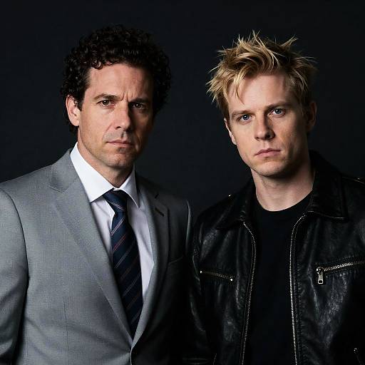 Contrast of Characters in Formal Attire