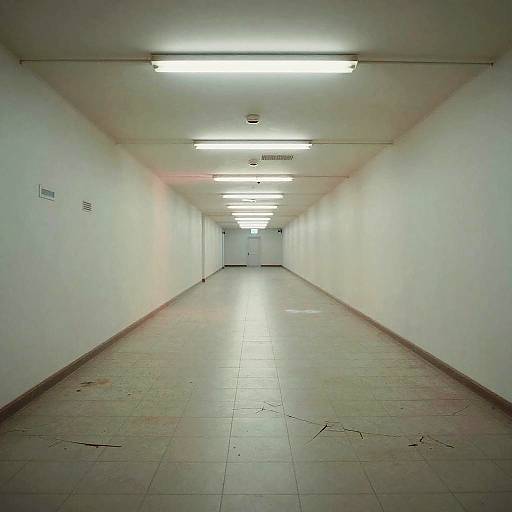 Surreal Empty Liminal Hallway