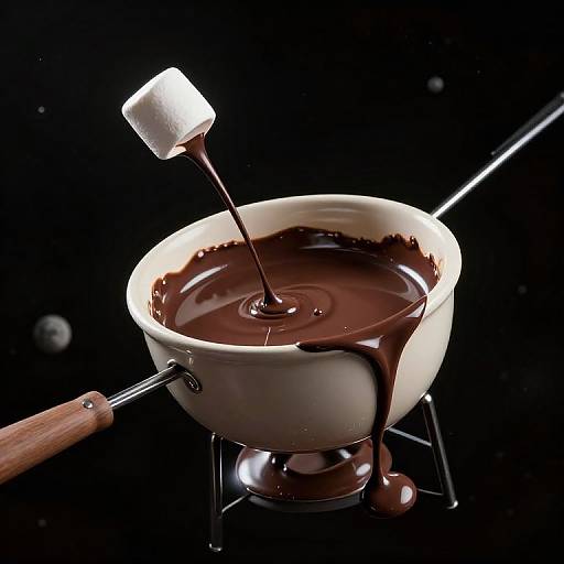Floating Fondue Pot in Space