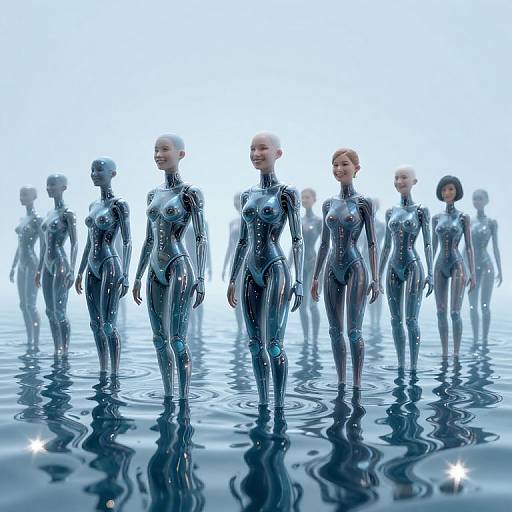 Cyberpunk Reflections of Parallel Selves