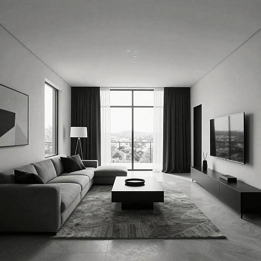 Modern Minimalist Living Room Interior