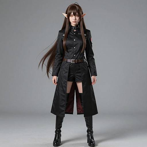 Cosplay photo of muelsyse (arknights). Costume clothes