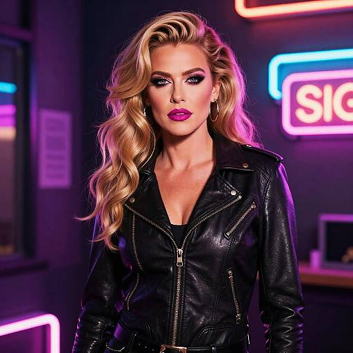 Heather Locklear Glam Rock Portrait