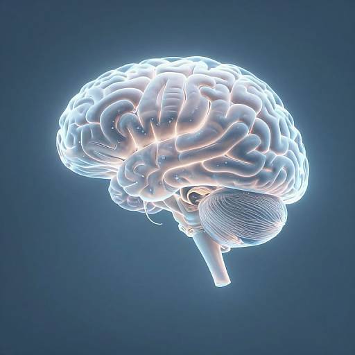 Ethereal Brain in Luminous Cocoon