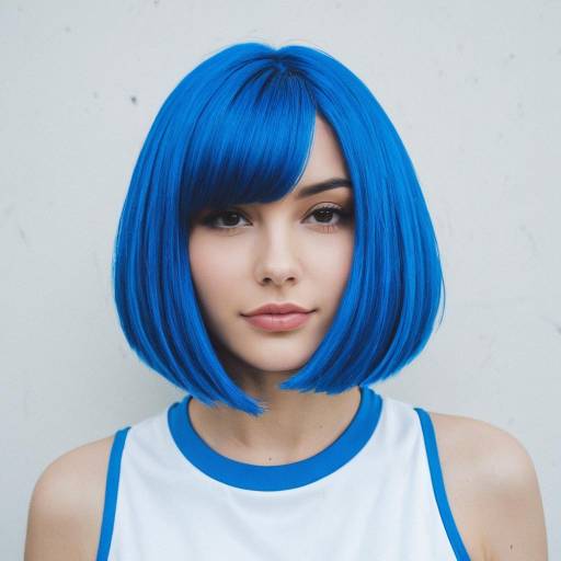 Sleek Cable Cosplay with Blue Hair