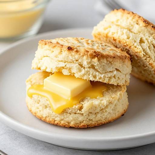 Sliced Buttermilk Biscuit with Butter