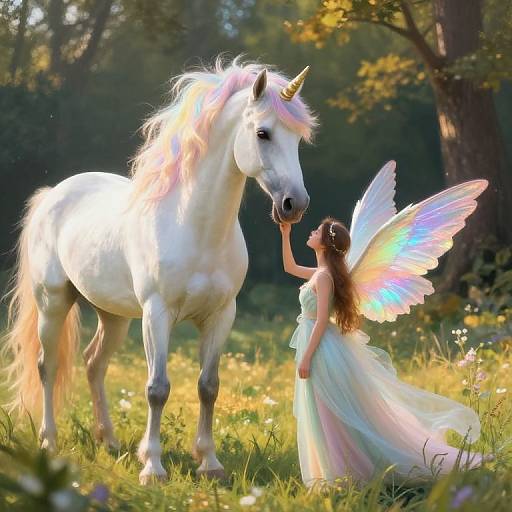 Enchanting Unicorn and Woodland Nymph