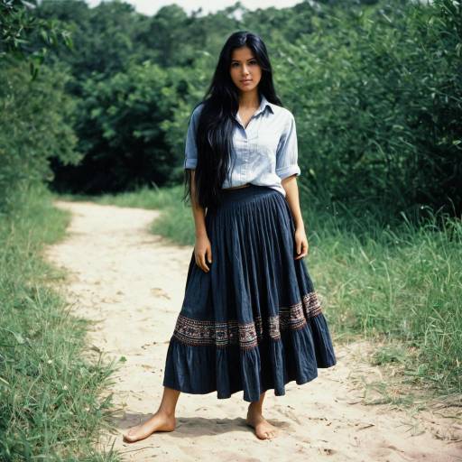 Solo Girl in Outdoor Bedlah Skirt