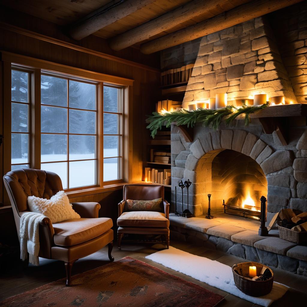 Cozy Winter Retreat with Warm Ambience