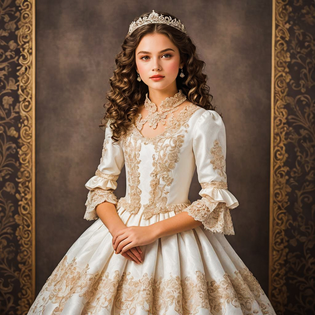 Elegant Princess Photo Shoot with Teenager