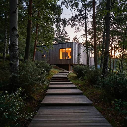 Modern Wooden House in Beech Woodland