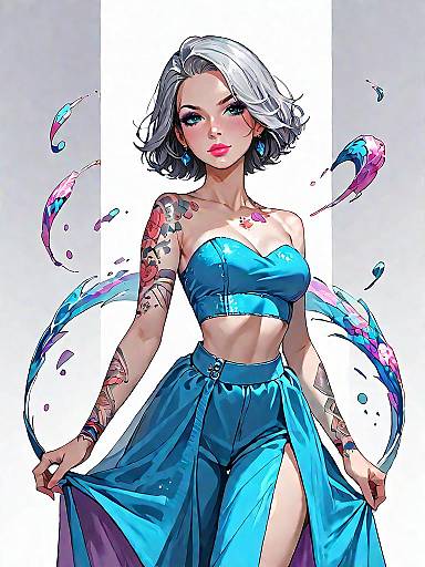 Glamorous Comic-inspired Fashion Portrait