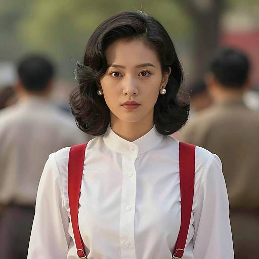 Vintage Portrait of An Asian Woman