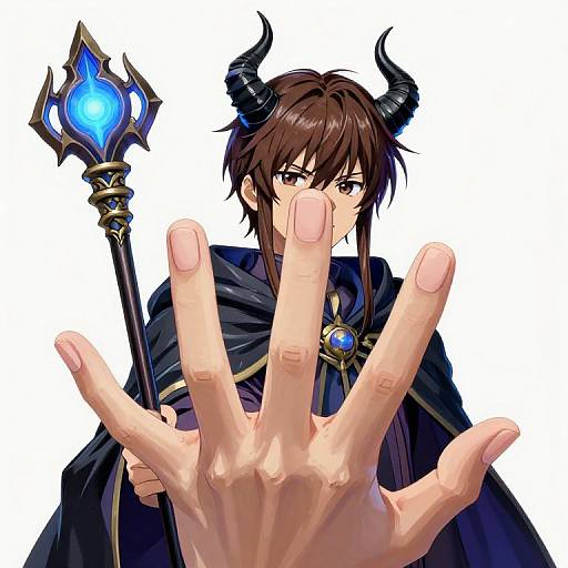 Shōnen Magician with Blue Light