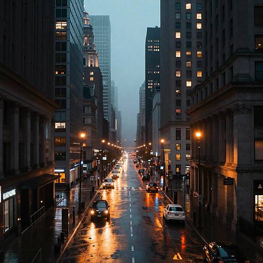 Twilight Urban Cityscape Wallpaper