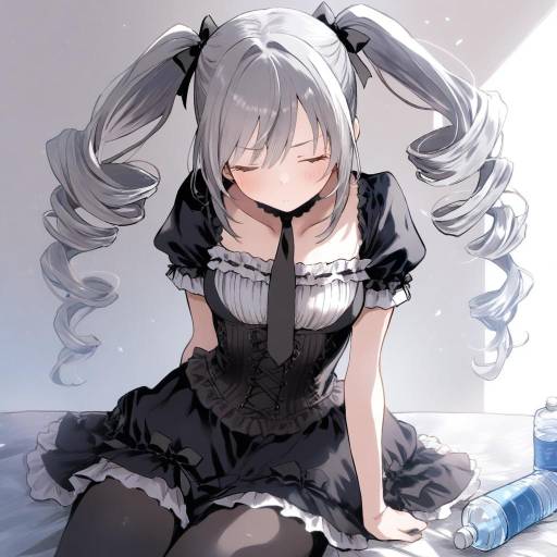 Gothic Lolita Girl with Drill Hair