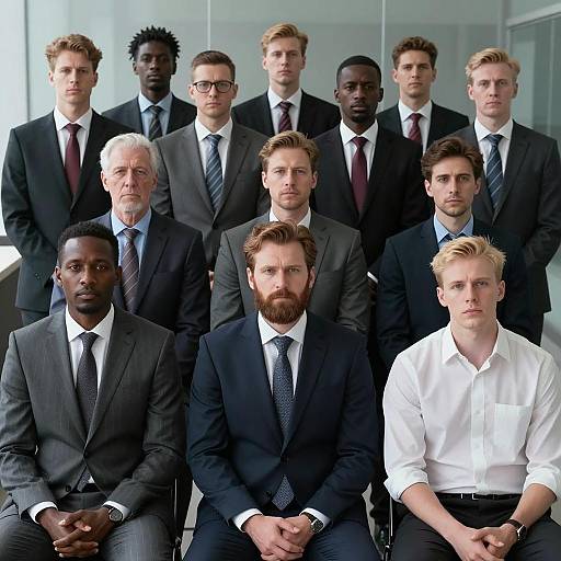 Group of Professional Men in Business Attire