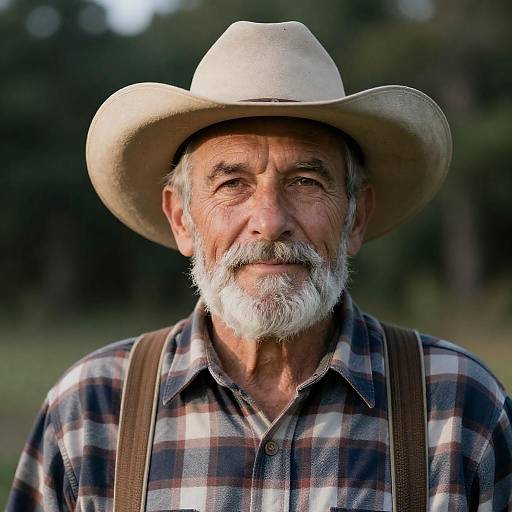 Portrait of an Elderly Man in Nature