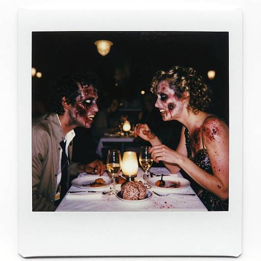 Cinematic Zombie Romantic Dinner Scene