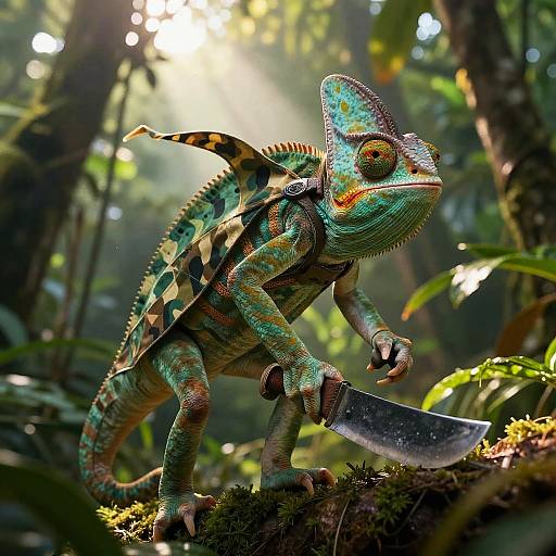 Chameleon Pepe Jungle Scout Adventure