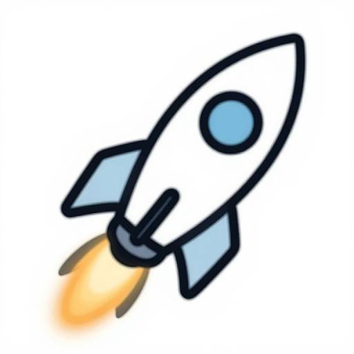Turbo Space Rocket Technology Icon