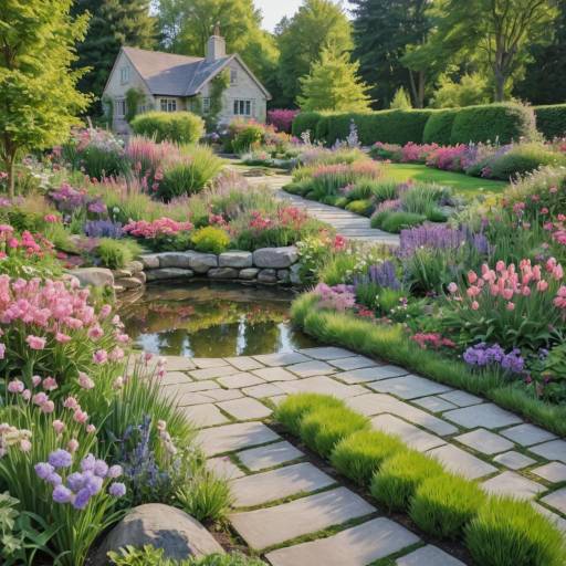 Tranquil Garden: Watercolor Dreamscape Tranquil Garden: Watercolor Dreamscape