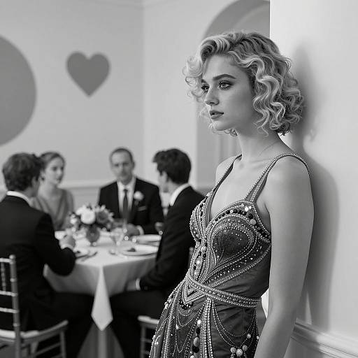 Elegant Scene of a Young Woman