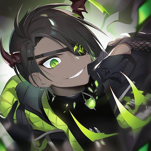 Illustration of Aragami oga, holostars in the style of Youta