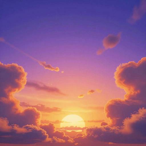 Fortnite Sunset Sky Background