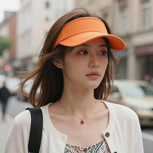 Urban Portrait of a Calm Woman