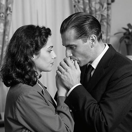 Intimate Black and White Portrait