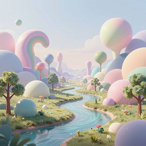 AI Transforming Dreamlike Landscape