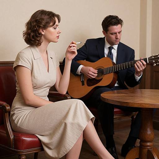 Vintage Elegance with Musical Grace