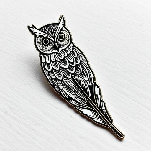 Owl Feather Enamel Pin