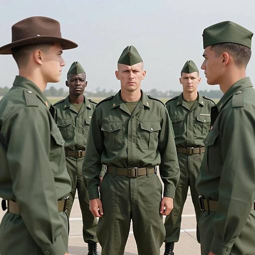 Intense Military Standoff on Runway