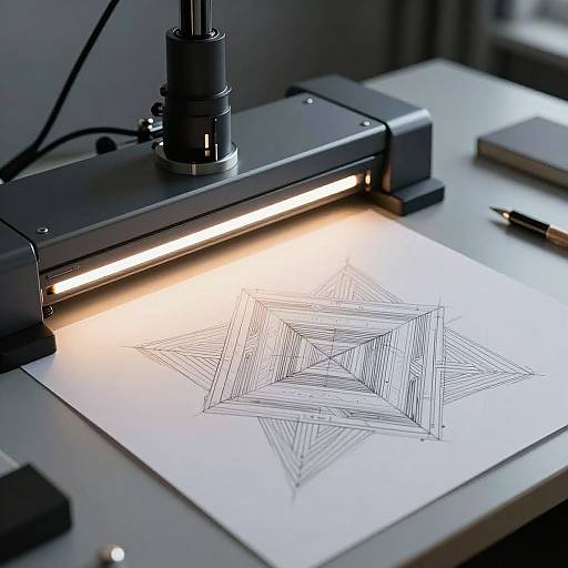 Futuristic AI-Driven Geometric Art